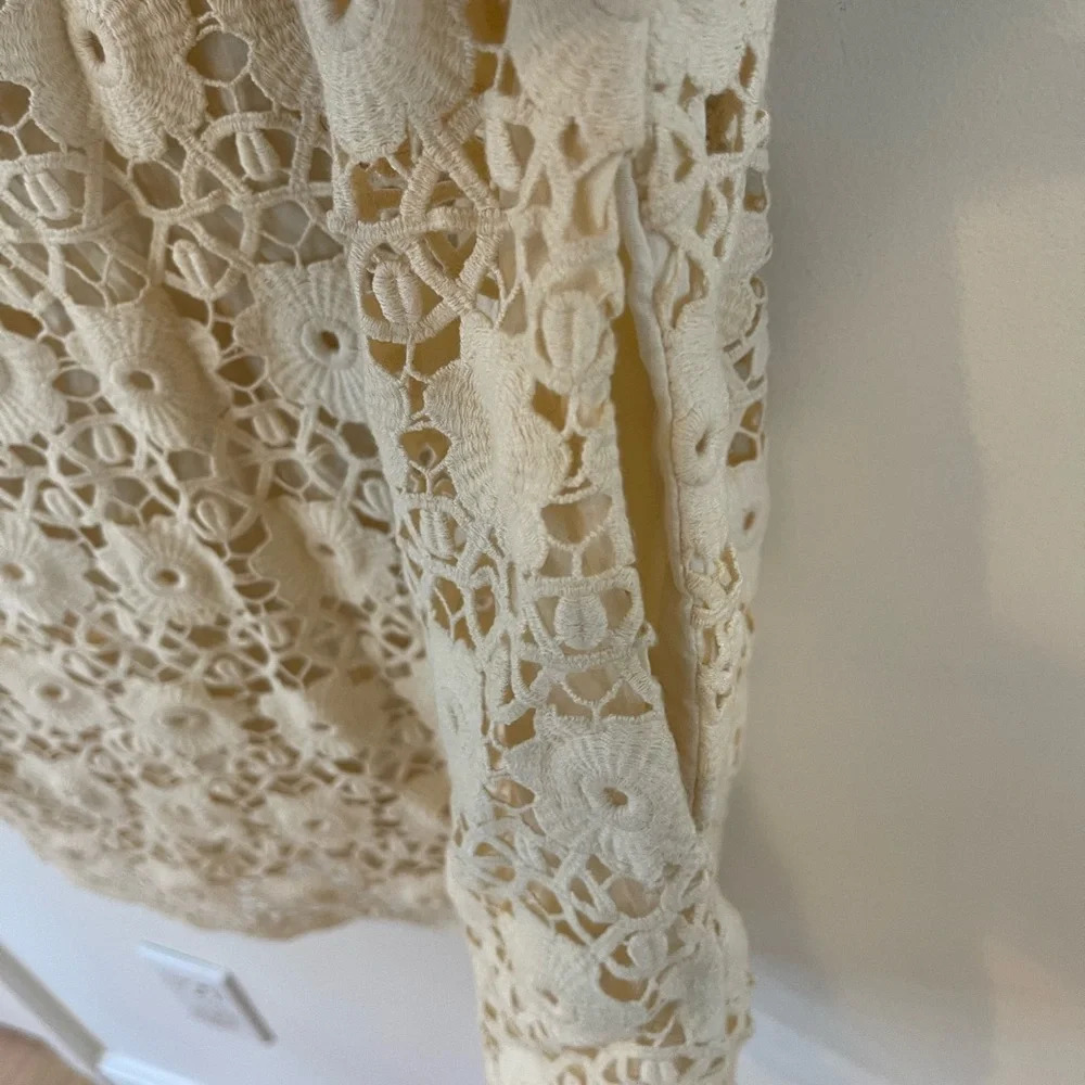 Juicy Couture eyelet cream dress size 6 - Picture 9 of 9